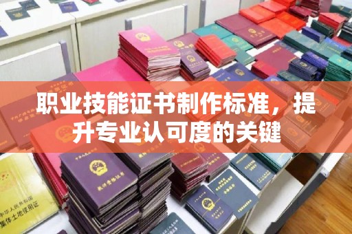 凌海职业技能证书制作标准，提升专业认可度的关键