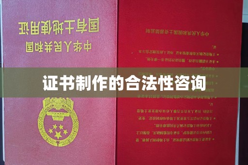 凌海证书制作的合法性咨询