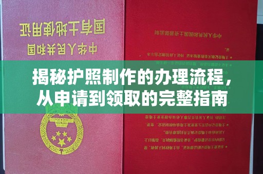 凌海揭秘护照制作的办理流程，从申请到领取的完整指南